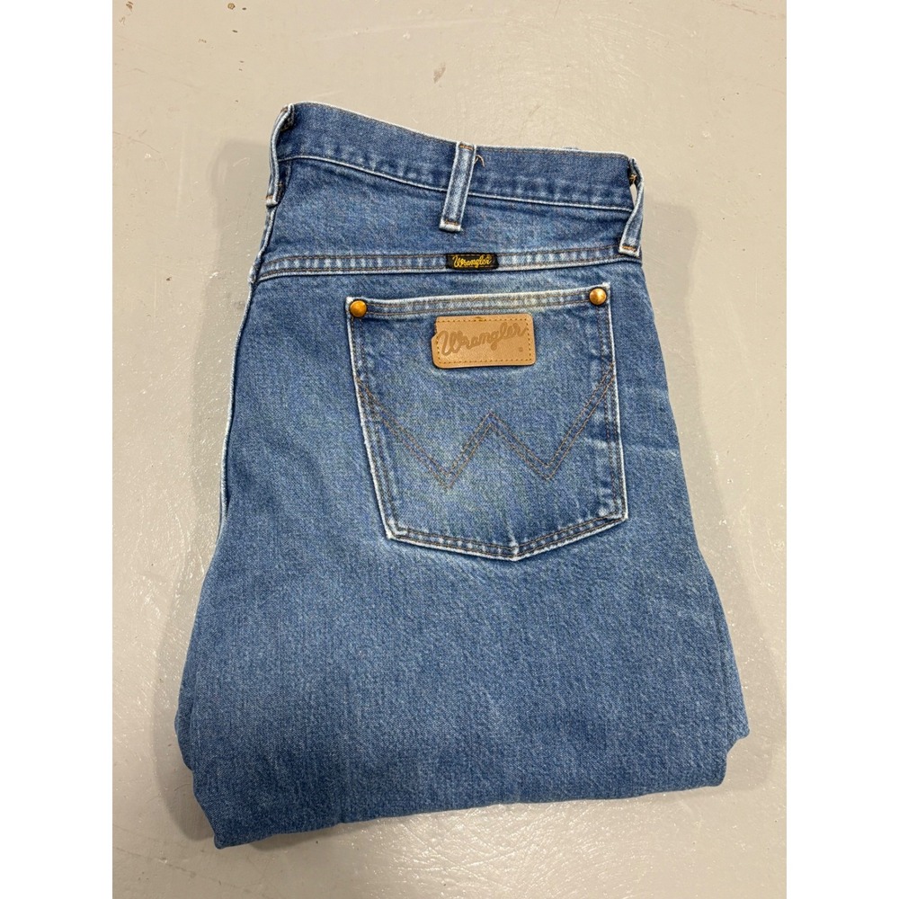 Wrangler Cowboy Cut Jeans‎ Mens 38x29 Medium Wash Denim Western Original Fit